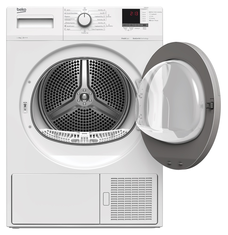 Beko DS8512GX fehér, 8 kg, hőszivattyús, szárítógép