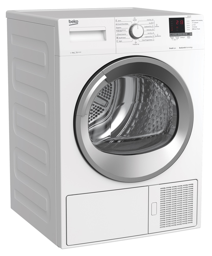 Beko DS8512GX fehér, 8 kg, hőszivattyús, szárítógép