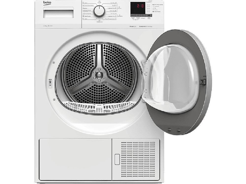 Beko DS8512GX fehér, 8 kg, hőszivattyús, szárítógép