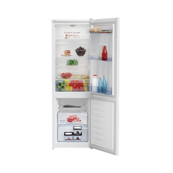 Beko RCSA270K40WN fehér, alulfagyasztós, Hűtő:175L, Fagyasztó:87L, hűtőszekrény (Újszerű)