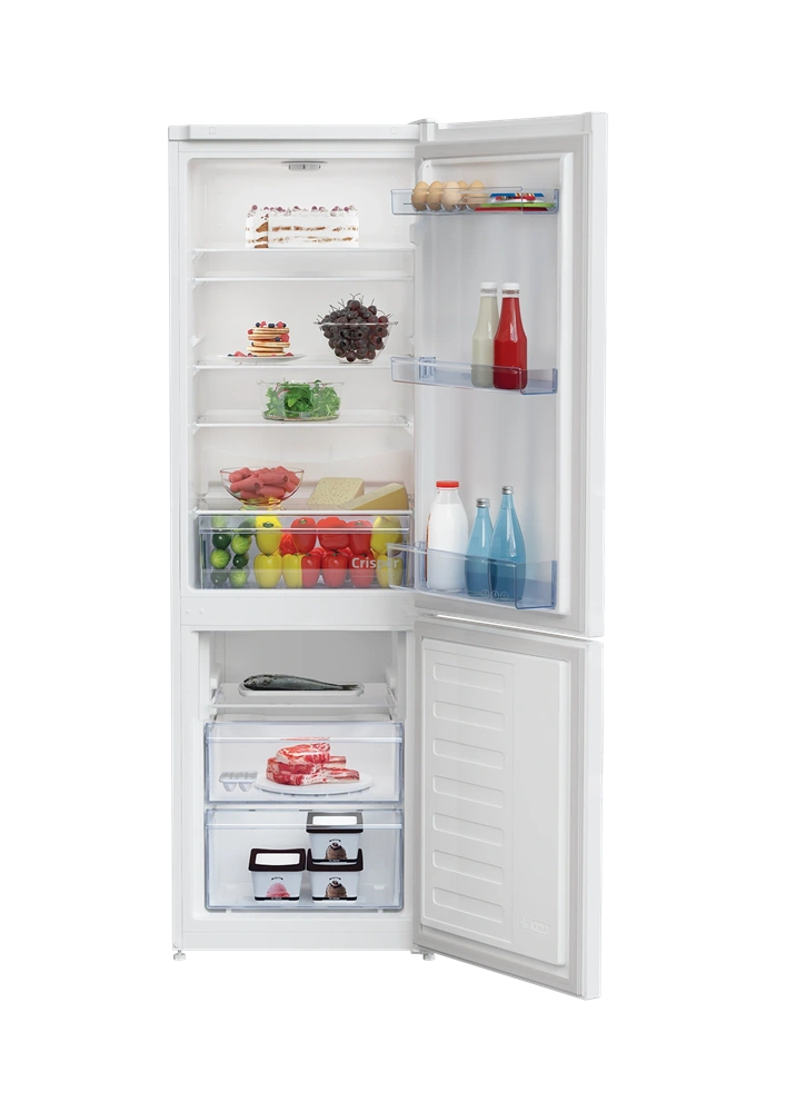 Beko RCSA270K40WN fehér, alulfagyasztós, Hűtő:175L, Fagyasztó:87L, hűtőszekrény (Újszerű)