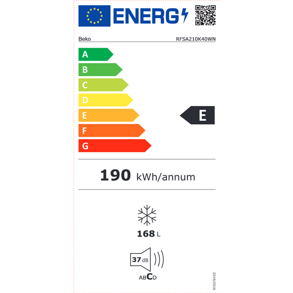 Beko RFSA210K40WN fagyasztószekrény