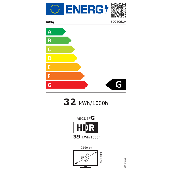 BenQ 25" PD2506Q UHD IPS DP/mDP/HDMI/USB monitor