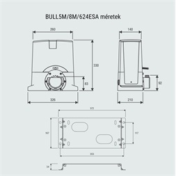 Beninca KIT-BULL624SW 600kg/24Vdc/tolókapu szett