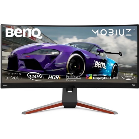 Benq 34" EX3415R MOBIUZ UWQHD IPS 144Hz DP/HDMI/USB ívelt szürke gamer monitor