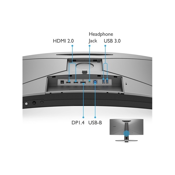Benq 34" EX3415R MOBIUZ UWQHD IPS 144Hz DP/HDMI/USB ívelt szürke gamer monitor