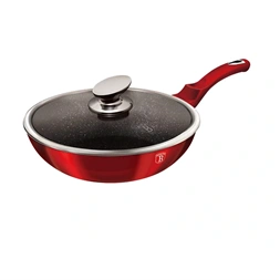 Berlinger Haus BH/1265N Metallic Line Burgundy Edition 28 cm fedővel, wok