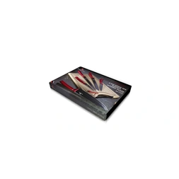 Berlinger Haus BH/2552NO bambusz vágódeszkával, Metallic Line Burgundy Edition 6 részes késkészlet