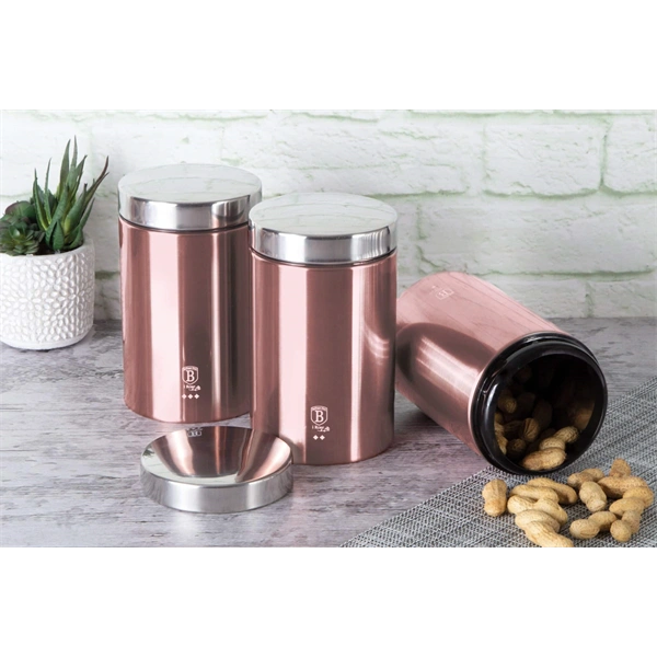 Berlinger Haus BH/6270 rózsaszín 3 részes tároló szett