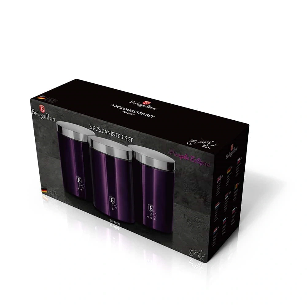 Berlinger Haus BH/6827 lila 3 részes tároló szett