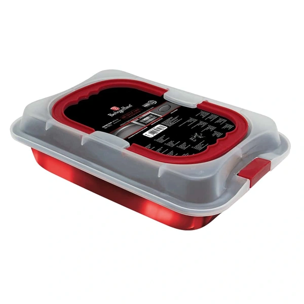 Berlinger Haus BH/7862 burgundy tepsi fedővel