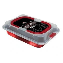 Berlinger Haus BH/7862 burgundy tepsi fedővel