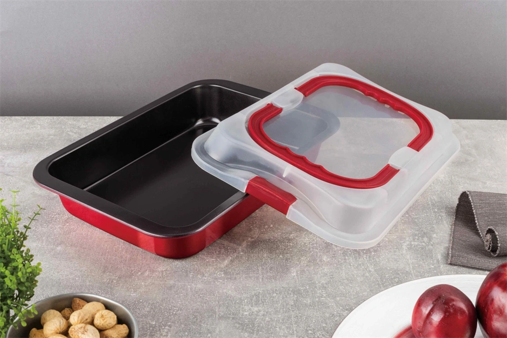 Berlinger Haus BH/7862 burgundy tepsi fedővel