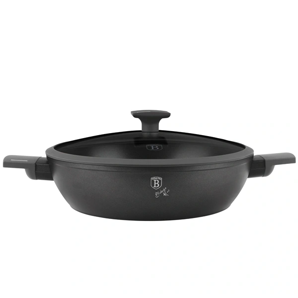 Berlinger Haus BH/8129 4,2L Antracit Collection 30 cm fedővel alacsony lábas