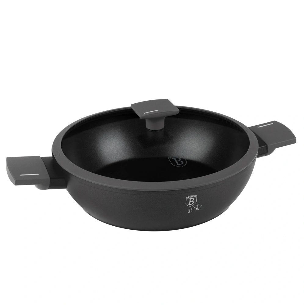 Berlinger Haus BH/8129 4,2L Antracit Collection 30 cm fedővel alacsony lábas