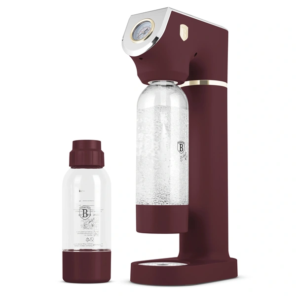 Berlinger Haus BH/8555 matt bordó szódagép 2 palackkal 