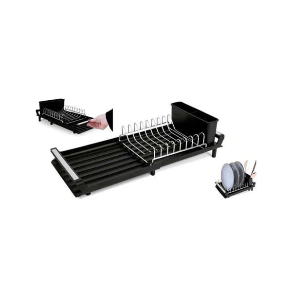 Berlinger Haus BH/8892 fekete- rózsaarany állítható edényszárító