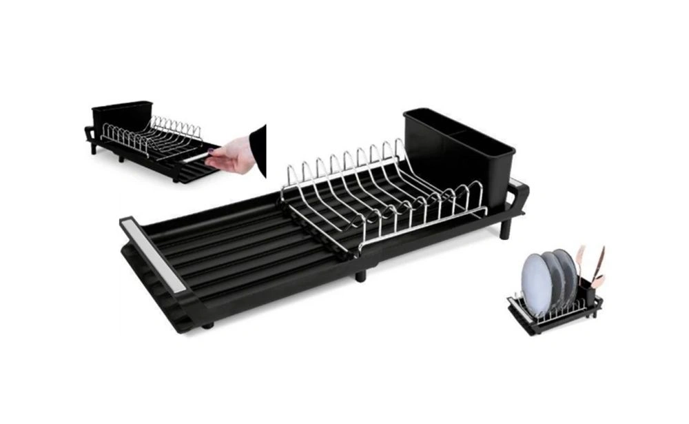 Berlinger Haus BH/8892 fekete- rózsaarany állítható edényszárító