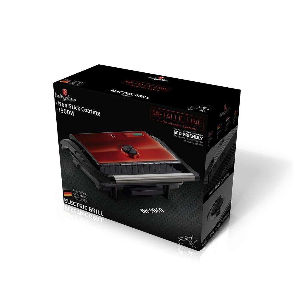 Berlinger Haus BH/9060 burgundi elektromos grill