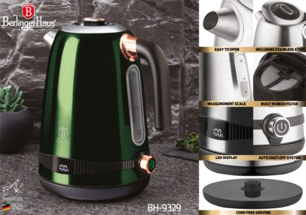 Berlinger Haus BH/9329 1,7 L-es smaragdzöld vízforraló