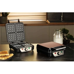 Berlinger Haus BH/9452 rózsaarany- fekete 4 szeletes gofrisütő