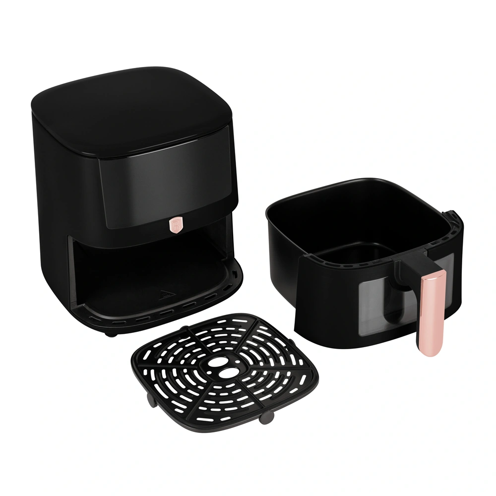 Berlinger Haus BH/9604 fekete- rózsaarany 8 L forrólevegős sütő