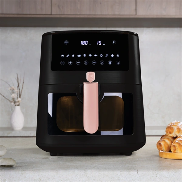 Berlinger Haus BH/9604 fekete- rózsaarany 8 L forrólevegős sütő