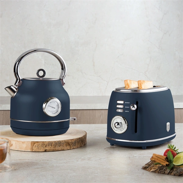 Berlinger Haus BH/9764 1,7L-es hőfok kijelzővel matt kék vízforraló