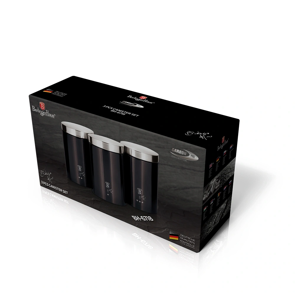 Berlinger Haus BH/6718 Carbon Pro Collection 3 részes tároló szett