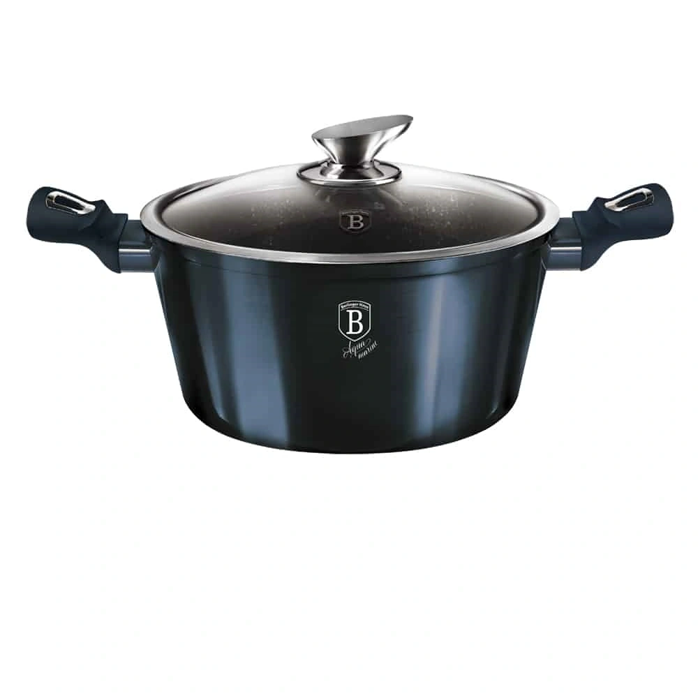 Berlinger Haus BH/7148 Metallic Line Aquamarine Edition 30cm lábas fedővel