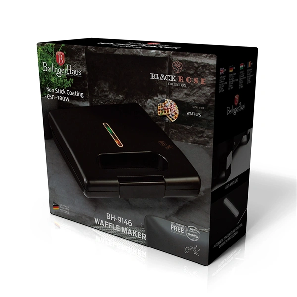 Berlinger Haus BH/9146 fekete gofrisütő