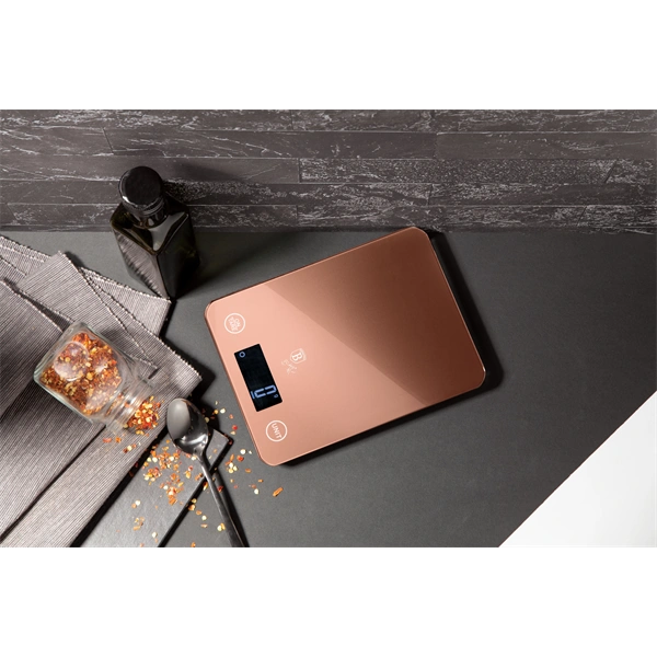 Berlinger Haus BH/9352  5 kg kapacitású rózsaarany üveg konyhai mérleg