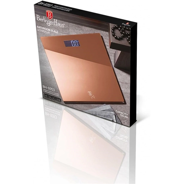 Berlinger Haus BH/9353 150 kg kapacitású rózsaarany személymérleg