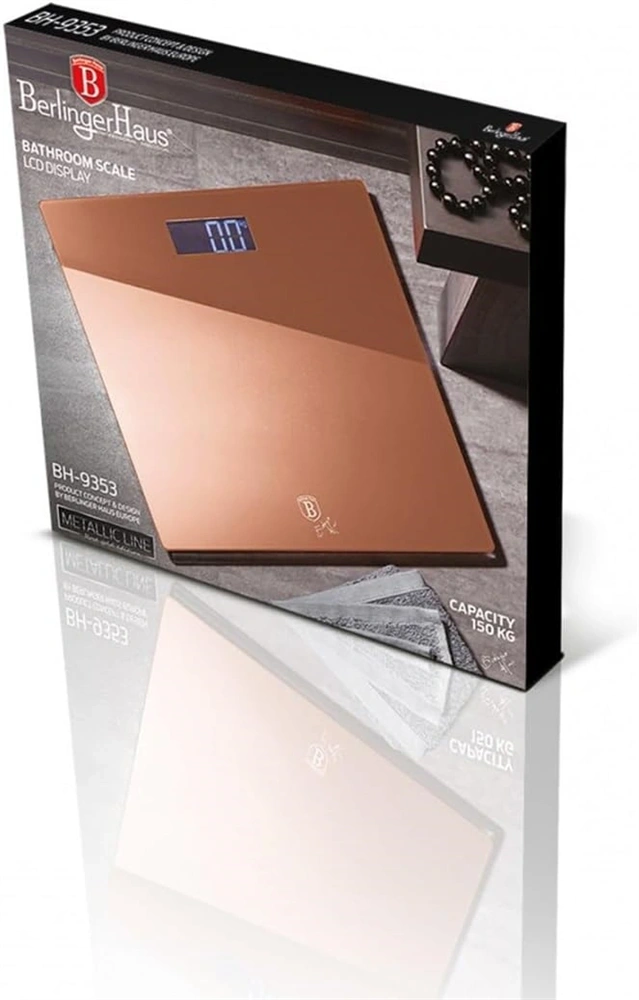 Berlinger Haus BH/9353 150 kg kapacitású rózsaarany személymérleg