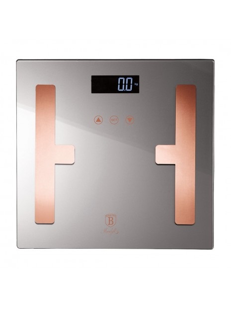 Berlinger Haus BH/9358 180 kg kapacitású, szürke testzsíranalizáló személymérleg