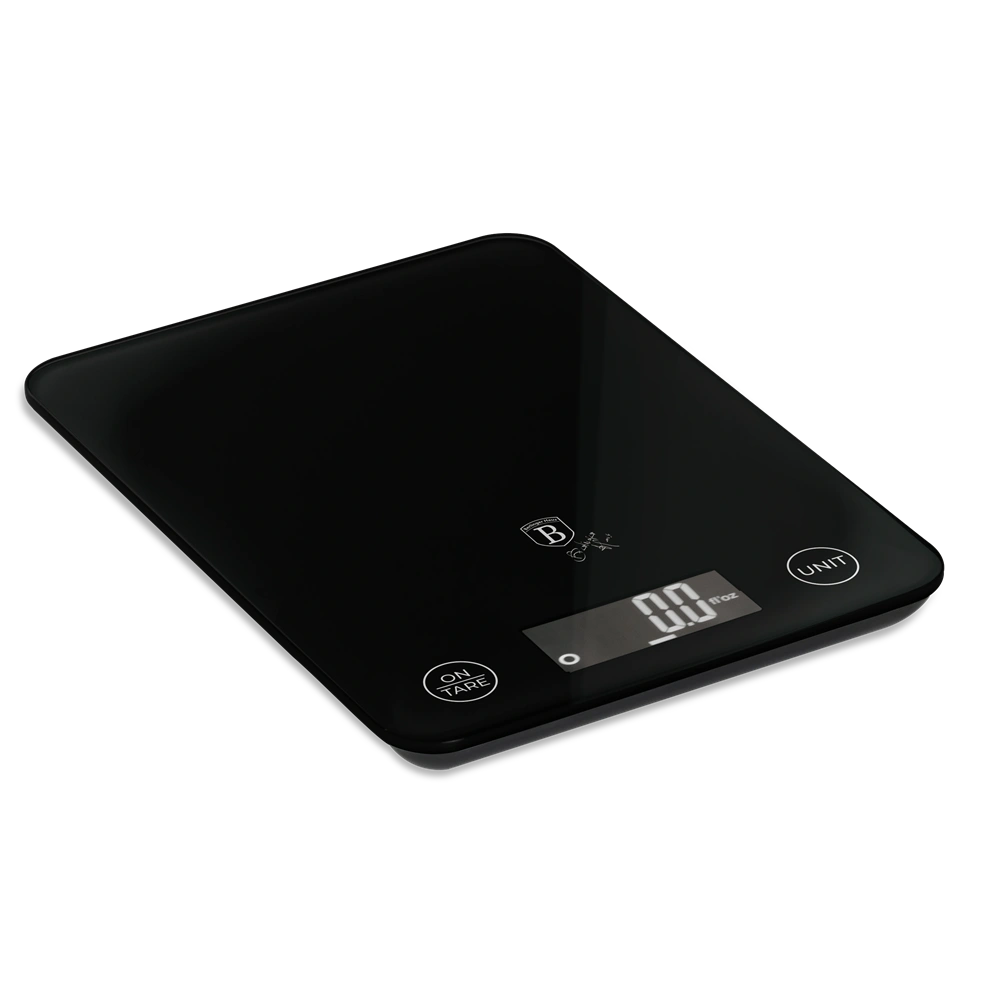 Berlinger Haus BH/9365 5 kg kapacitású fekete üveg konyhai mérleg