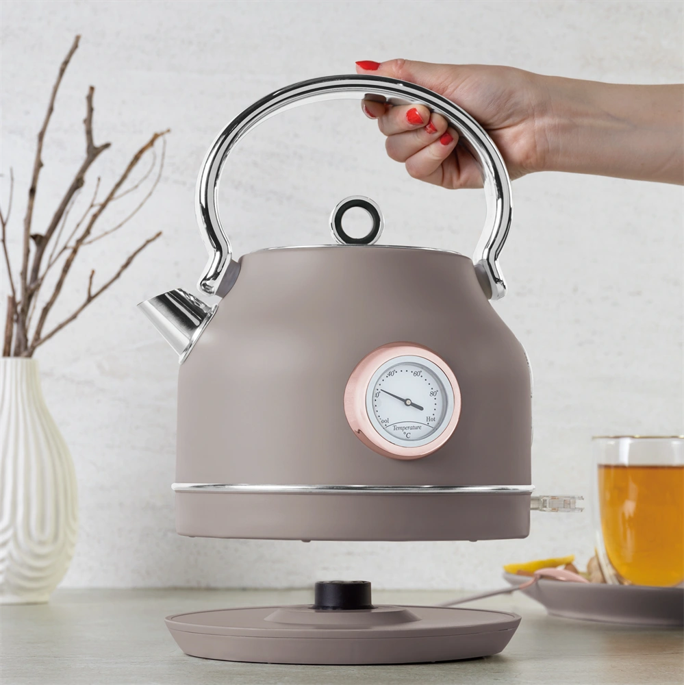 Berlinger Haus BH/9514 1,7L-es hőfok kijelzővel matt taupe vízforraló