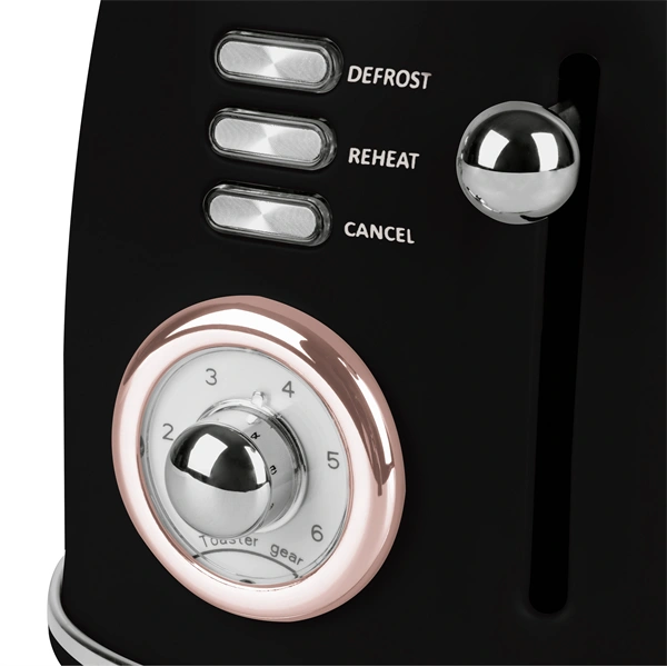 Berlinger Haus BH/9517 fekete- rose gold 2 szeletes kenyérpirító