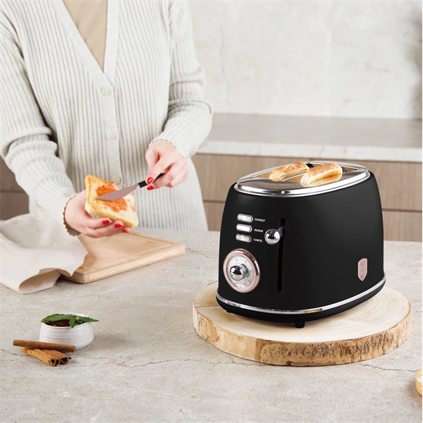 Berlinger Haus BH/9517 fekete- rose gold 2 szeletes kenyérpirító