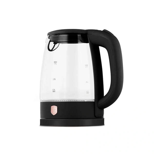 Berlinger Haus BH/9573 üveg 1,7 L-es  fekete- rose gold vízforraló
