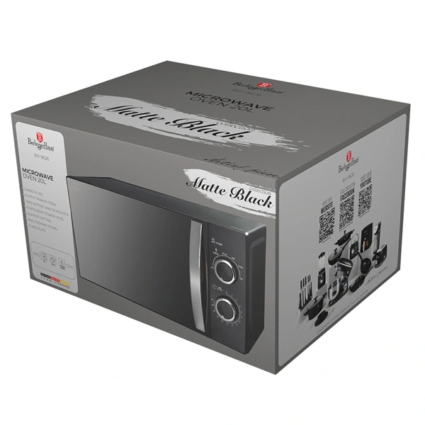 Berlinger Haus BH/9626 700W 20L fekete mechanikus mikrohullámú sütő