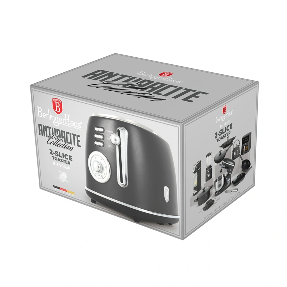 Berlinger Haus BH/9643N matt antracit 2 szeletes kenyérpirító