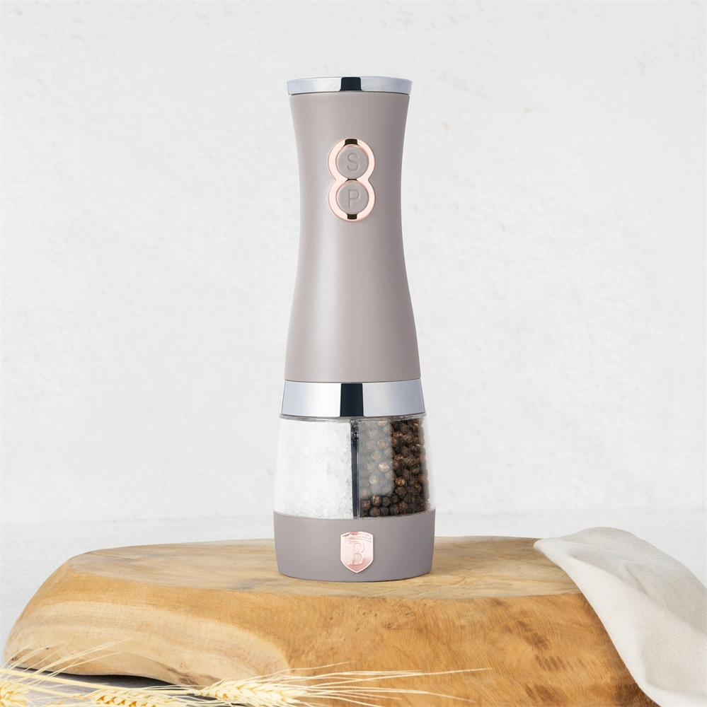 Berlinger Haus BH/9646A-4B matt taupe 2in1 elektromos só- és borsőrlő