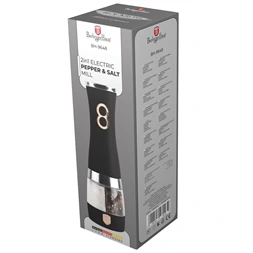Berlinger Haus BH/9648 fekete- rose gold 2in1 elektromos só- és borsőrlő