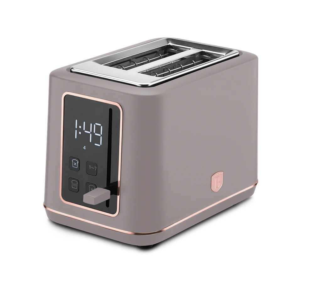 Berlinger Haus BH/9664 matt taupe digitális 2 szeletes kenyérpirító