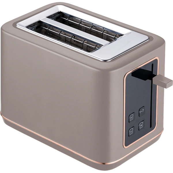 Berlinger Haus BH/9664 matt taupe digitális 2 szeletes kenyérpirító