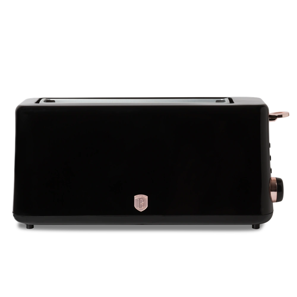 Berlinger Haus BH/9685 hosszú nyílású fekete- rose gold 2 szeletes kenyérpirító