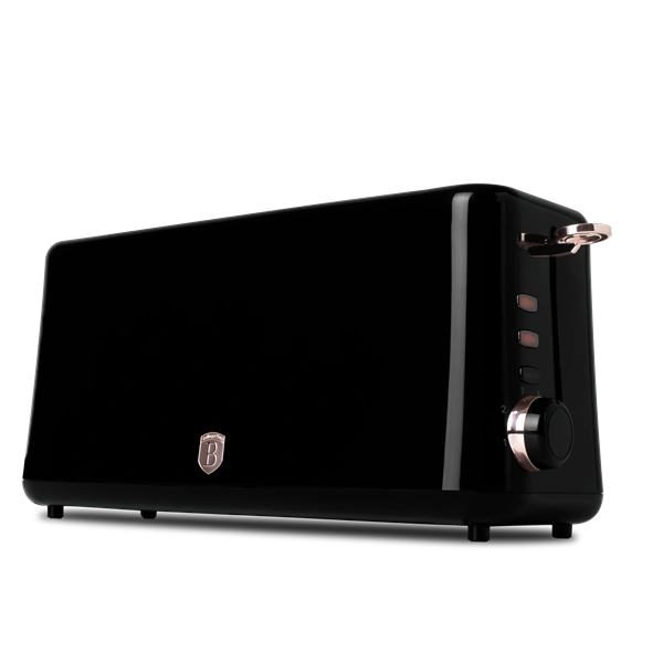 Berlinger Haus BH/9685 hosszú nyílású fekete- rose gold 2 szeletes kenyérpirító