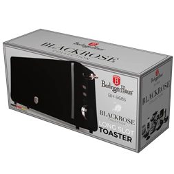 Berlinger Haus BH/9685 hosszú nyílású fekete- rose gold 2 szeletes kenyérpirító