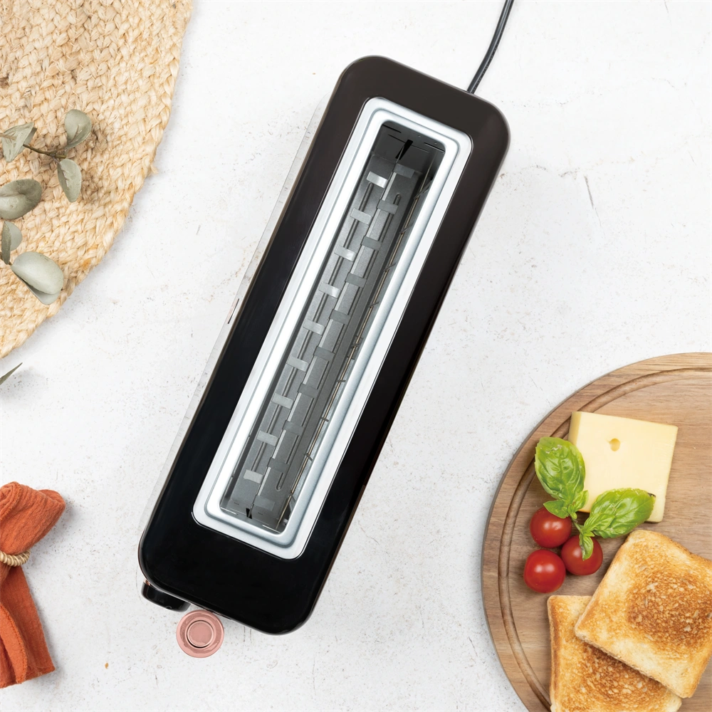 Berlinger Haus BH/9685 hosszú nyílású fekete- rose gold 2 szeletes kenyérpirító